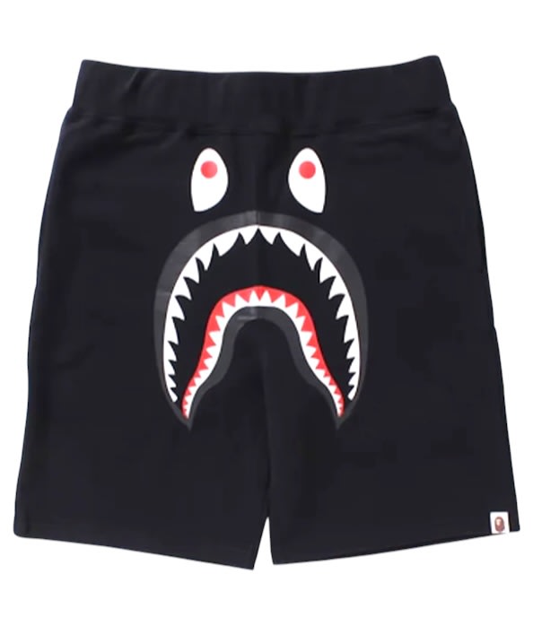 Bape Shark Camo Pocket Sweat Shorts