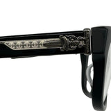 Chrome Hearts Box Officer Glasses Matte Black