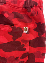 BAPE Color Camo Sweat Pants (FW21) Red