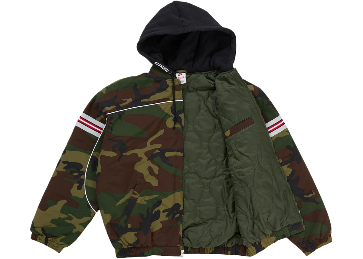 Supreme Nike Nylon Hooded Jacket Woodland Camo