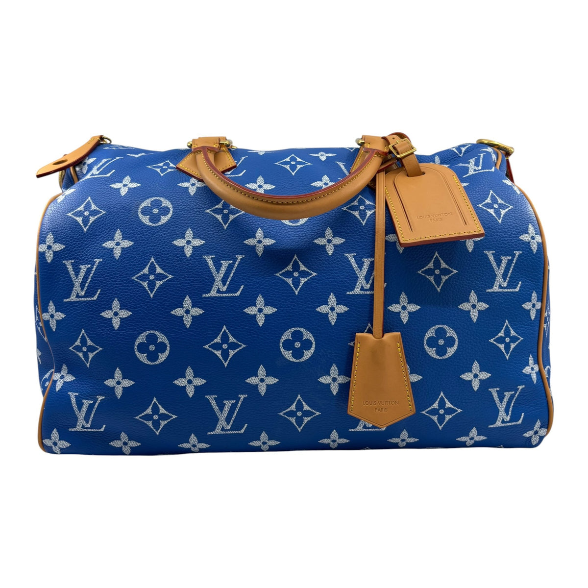 Louis Vuitton Speedy P9 Bandoulière 40 Monogram Leather Blue