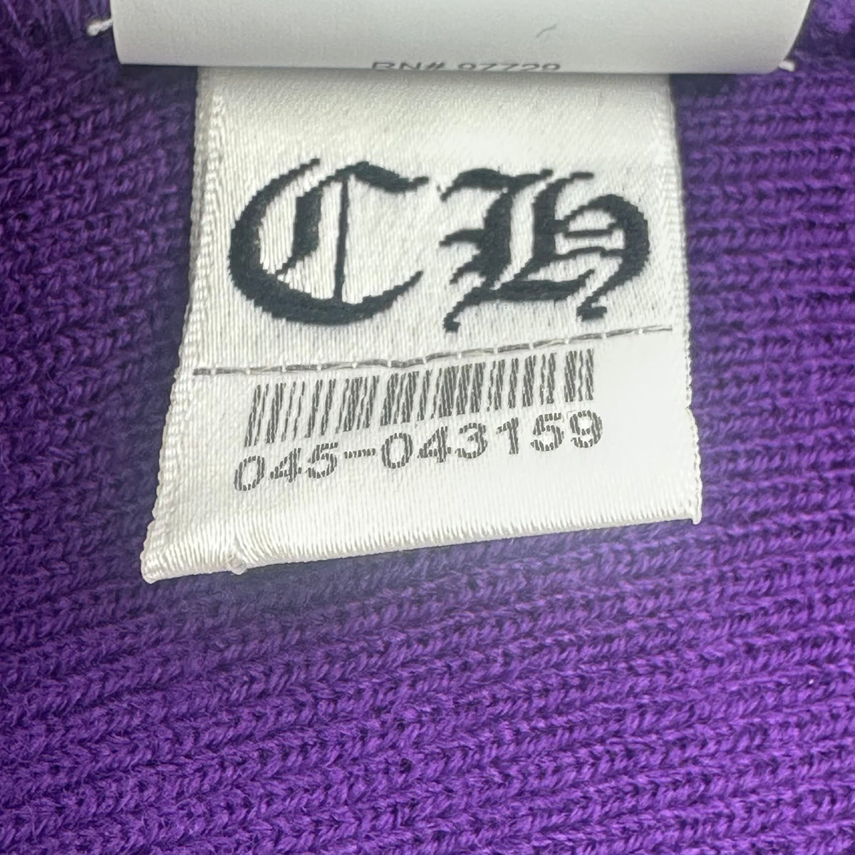 Chrome Hearts Script Beanie Purple