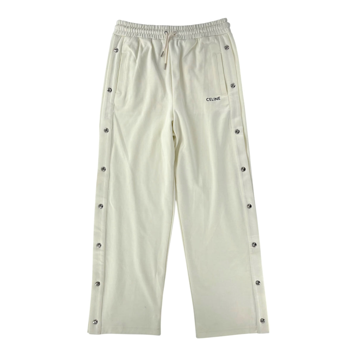 Celine Snap Track Pants Cream