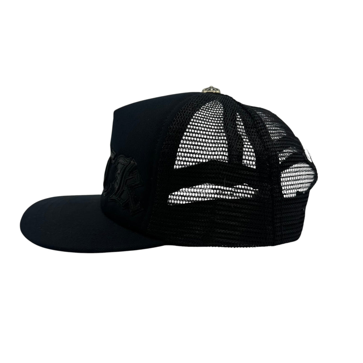 Chrome Hearts F*CK Letter Patch Trucker Hat Black