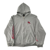 Matty Boy Anti Promo Sadistic Thermal-Lined Zip-Up Hoodie Grey