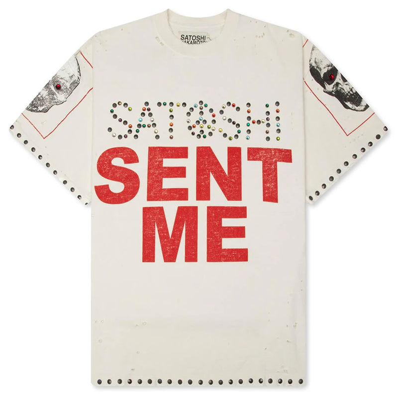 Satoshi Sent Me Tee White