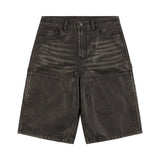 Boredom Kills Leather Shorts Black