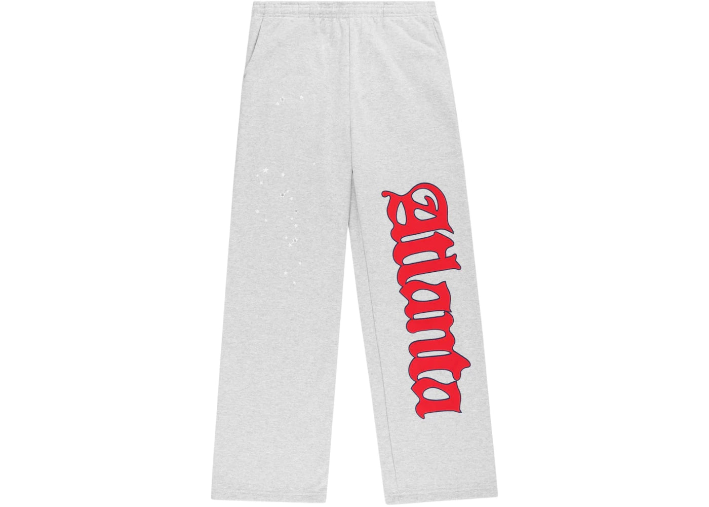 Sp5der Atlanta Wide Leg Sweatpant Heather Grey