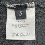 ERD Distressed Logo-Print Zip-Up Hoodie Dark Grey