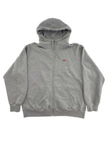 Supreme Small Box Zip Up Hooded Sweatshirt (FW25) Heather Grey