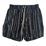 Rick Owens Pods Stripe-Pattern Drawstring Shorts