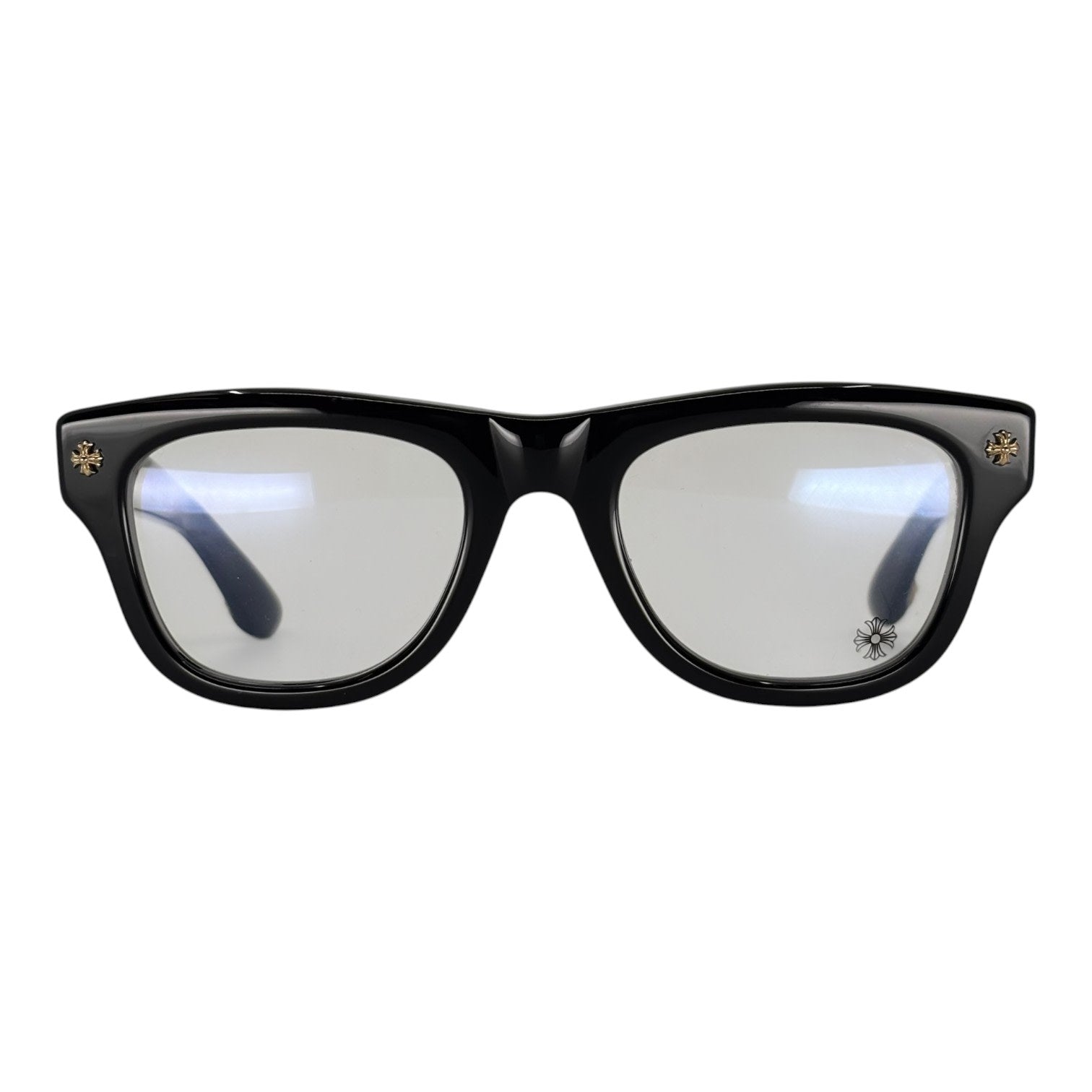 Chrome Hearts Trititsagain Glasses Black Gold