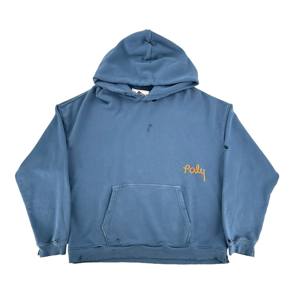 Paly Blank Hoodie Blue