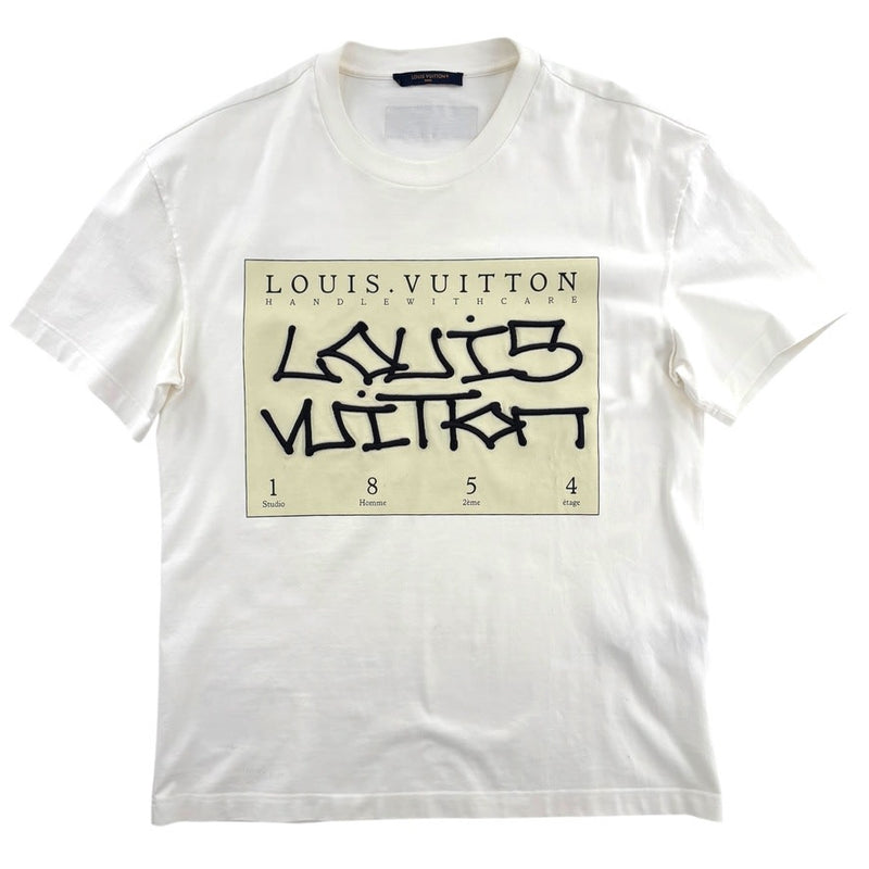 Louis Vuitton White 1854 Embroidered T-Shirt