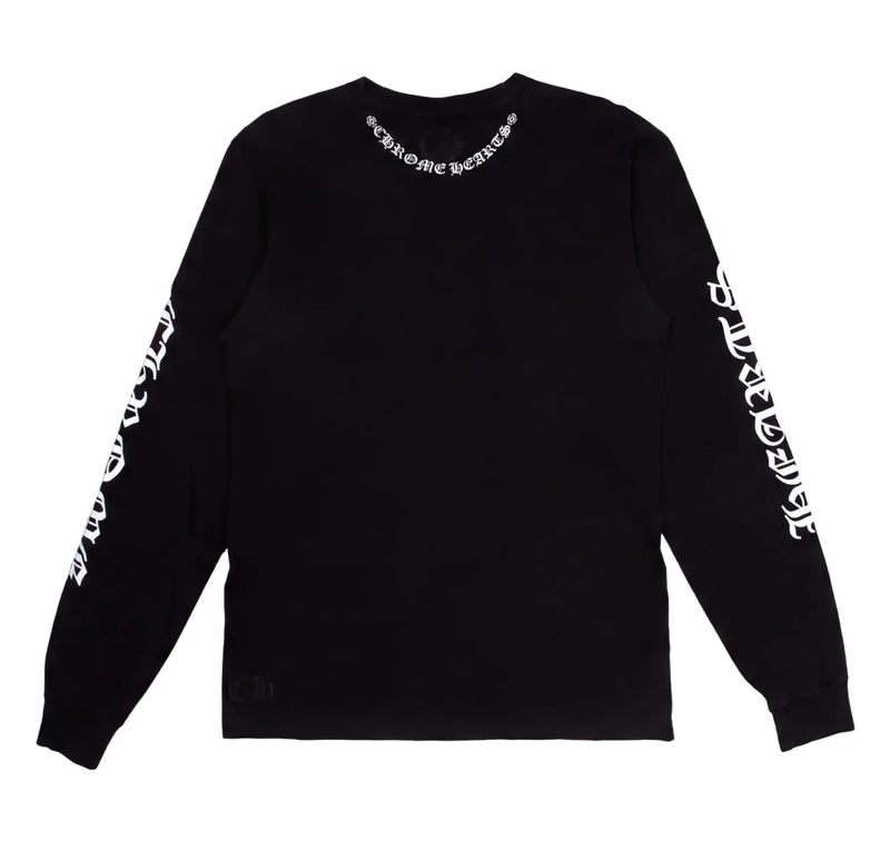 Chrome Hearts Neck Letters L/S Tee Black
