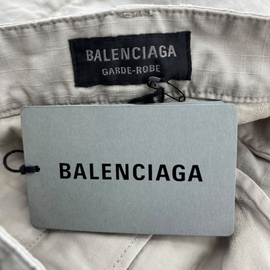 Balenciaga Convertiable Cargo Cream Pants