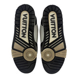 Louis Vuitton Trainer Low Velcro Strap Black Monogram Denim