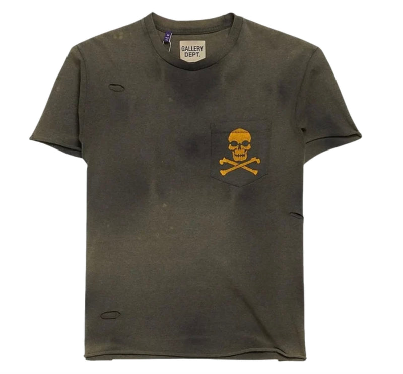 Gallery Dept. Faded Distressed Bones Tee