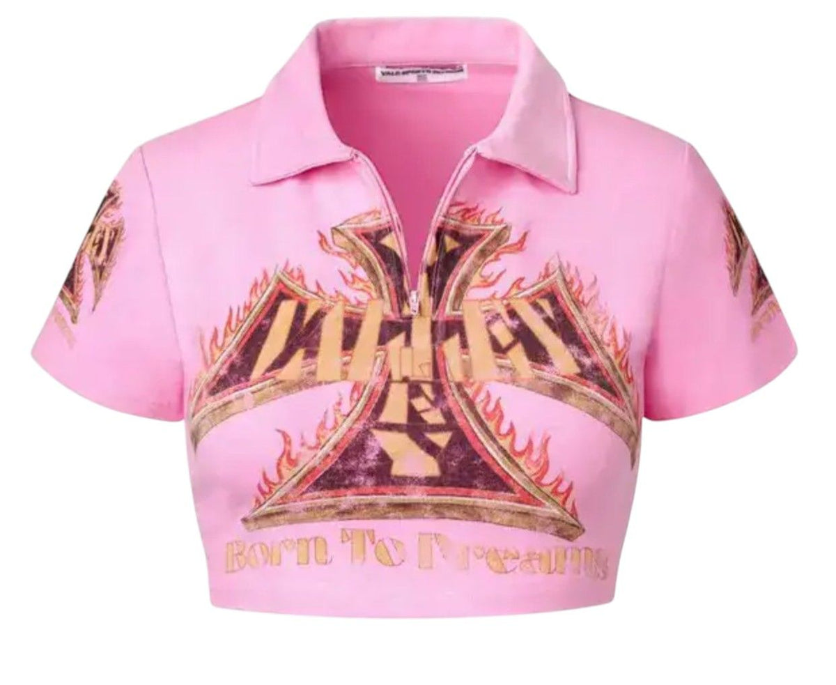 Vale Rebirth Rugby Women's Tee Pink