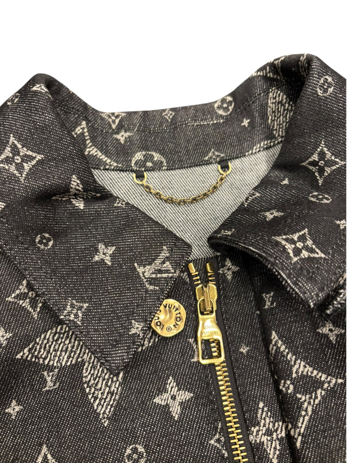 Louis Vuitton Monogram Jacquard Denim Jacket Black
