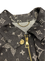 Louis Vuitton Monogram Jacquard Denim Jacket Black