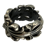 Chrome Hearts Diamond Floral Ring Silver