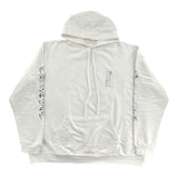 Chrome Hearts Vertical Logo Hoodie White & Silver