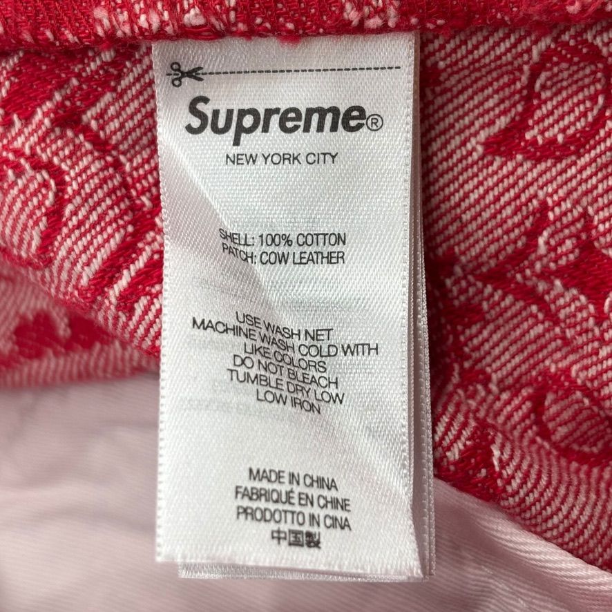 Supreme Bandana Jacquard Baggy Jean Red