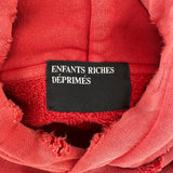 ERD Distressed Logo Hoodie Red