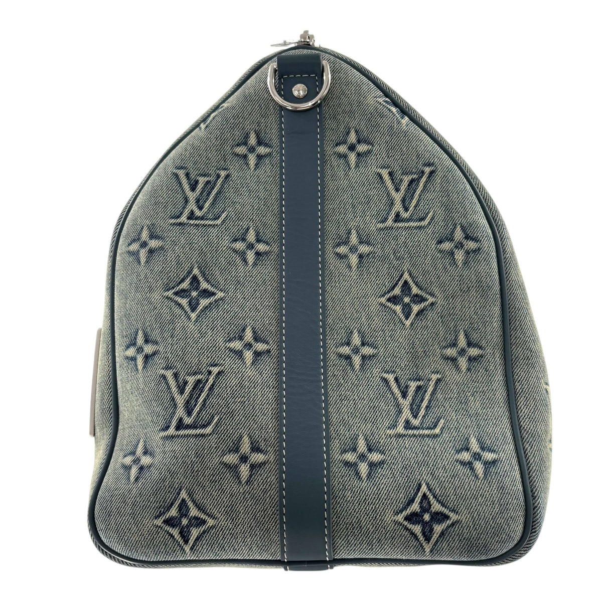 Louis Vuitton Keepall Bandouliere 50 Monogram Washed Denim Coated Canvas