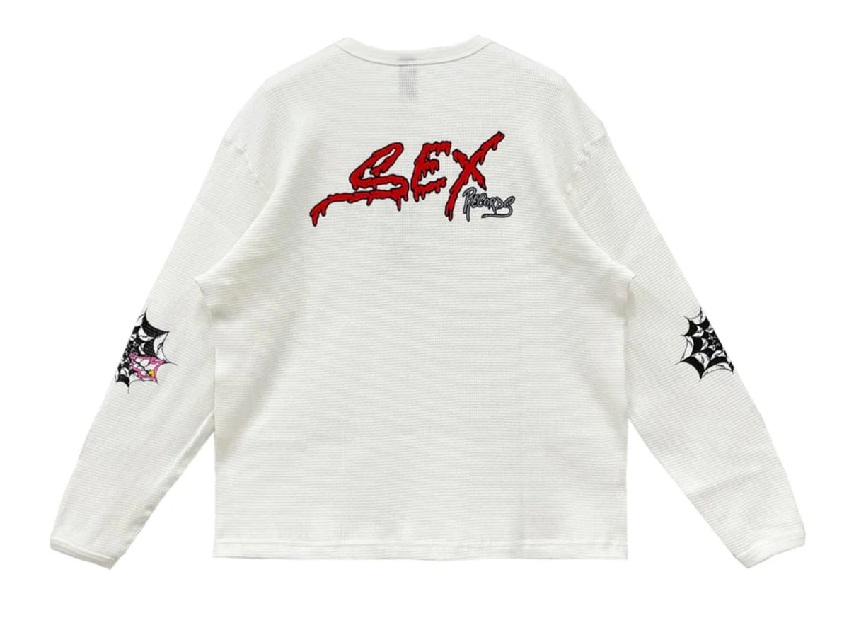 Matty Boy Anti-Promo 'Sex Records' Thermal Tee White