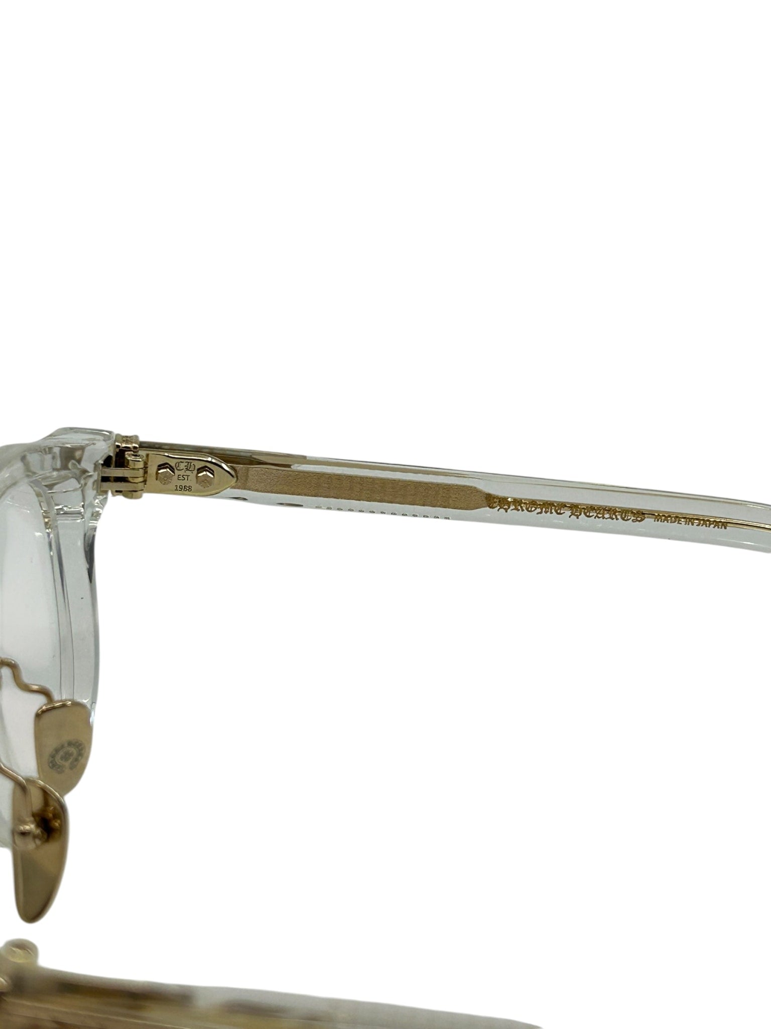 Chrome Heart Chirp Chirp Glasses Clear Gold
