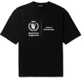 Balenciaga - World Food Programme Printed Cotton-Jersey T-Shirt - Black