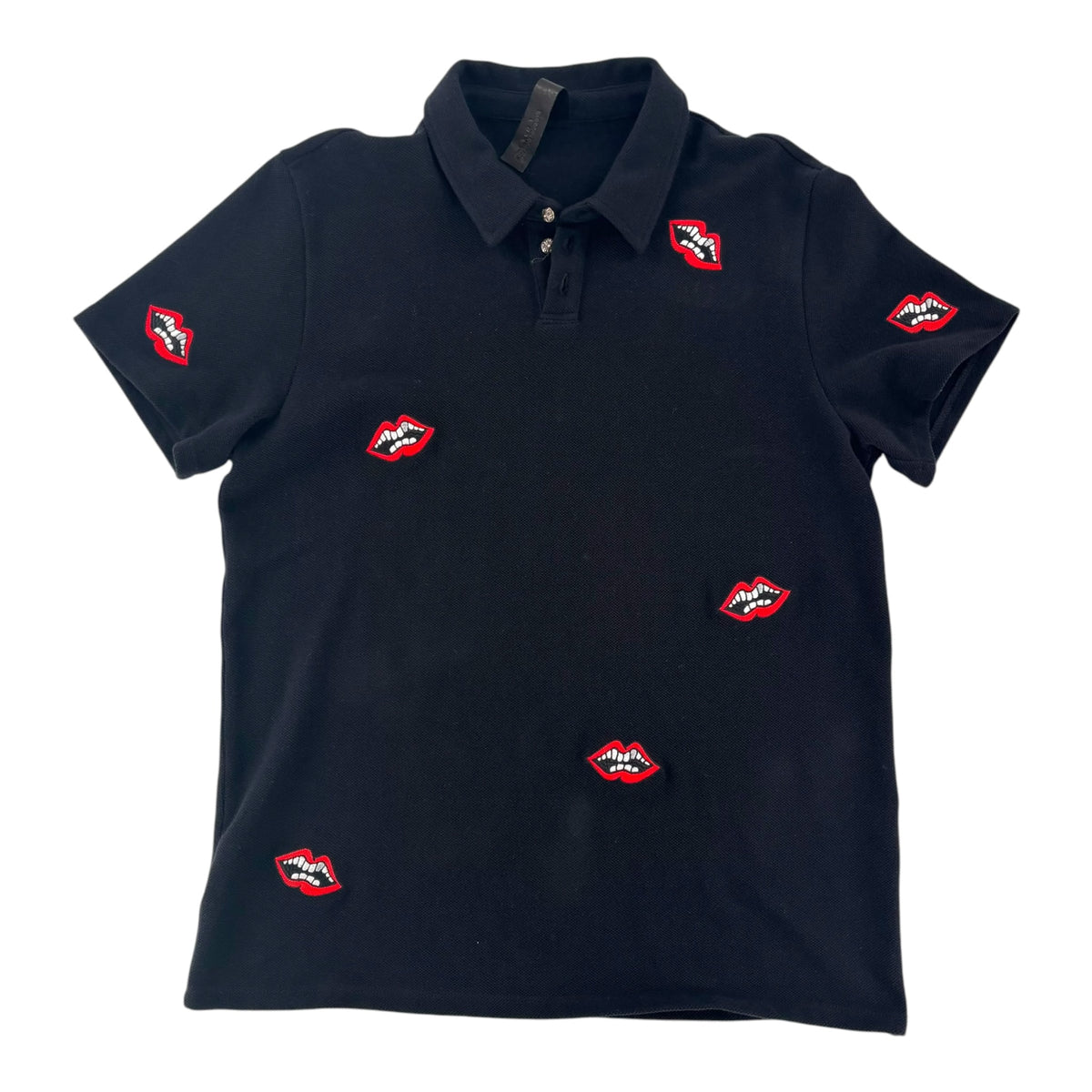Chrome Hearts Matty Boy Chomper Polo Shirt Black