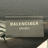Balenciaga AI Logo Inside Out Oversized Shirt Black Faded