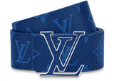 Louis Vuitton LV Initiales Reversible Belt Monogram Blue