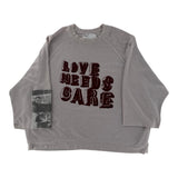 Paly Love Needs Care Crewneck Grey
