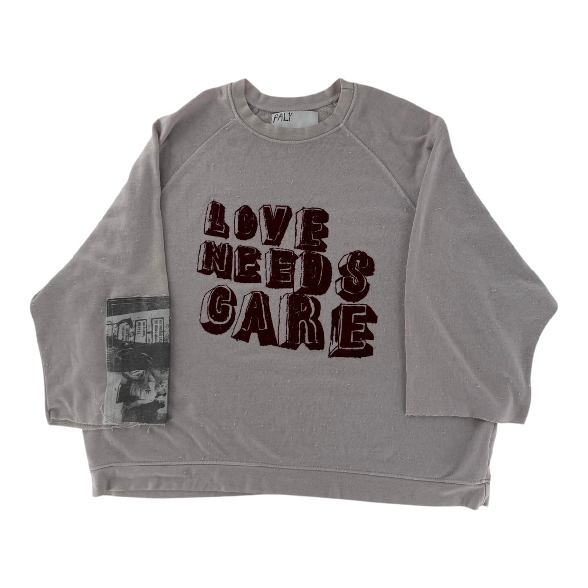Paly Love Needs Care Crewneck Grey