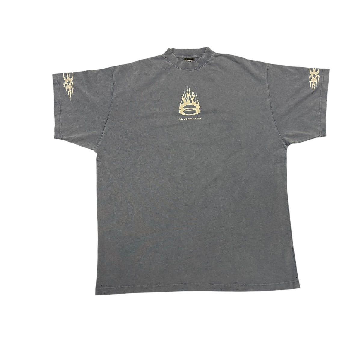 Balenciaga Burning Unity Tee Oversized Blue