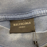 Balenciaga Oversized Paris Tee Blue