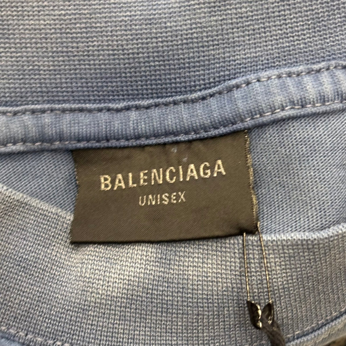 Balenciaga Oversized Paris Tee Blue
