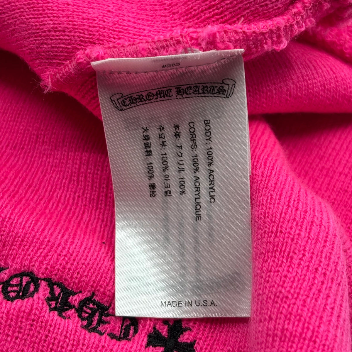 Chrome Hearts CH Beanie Pink