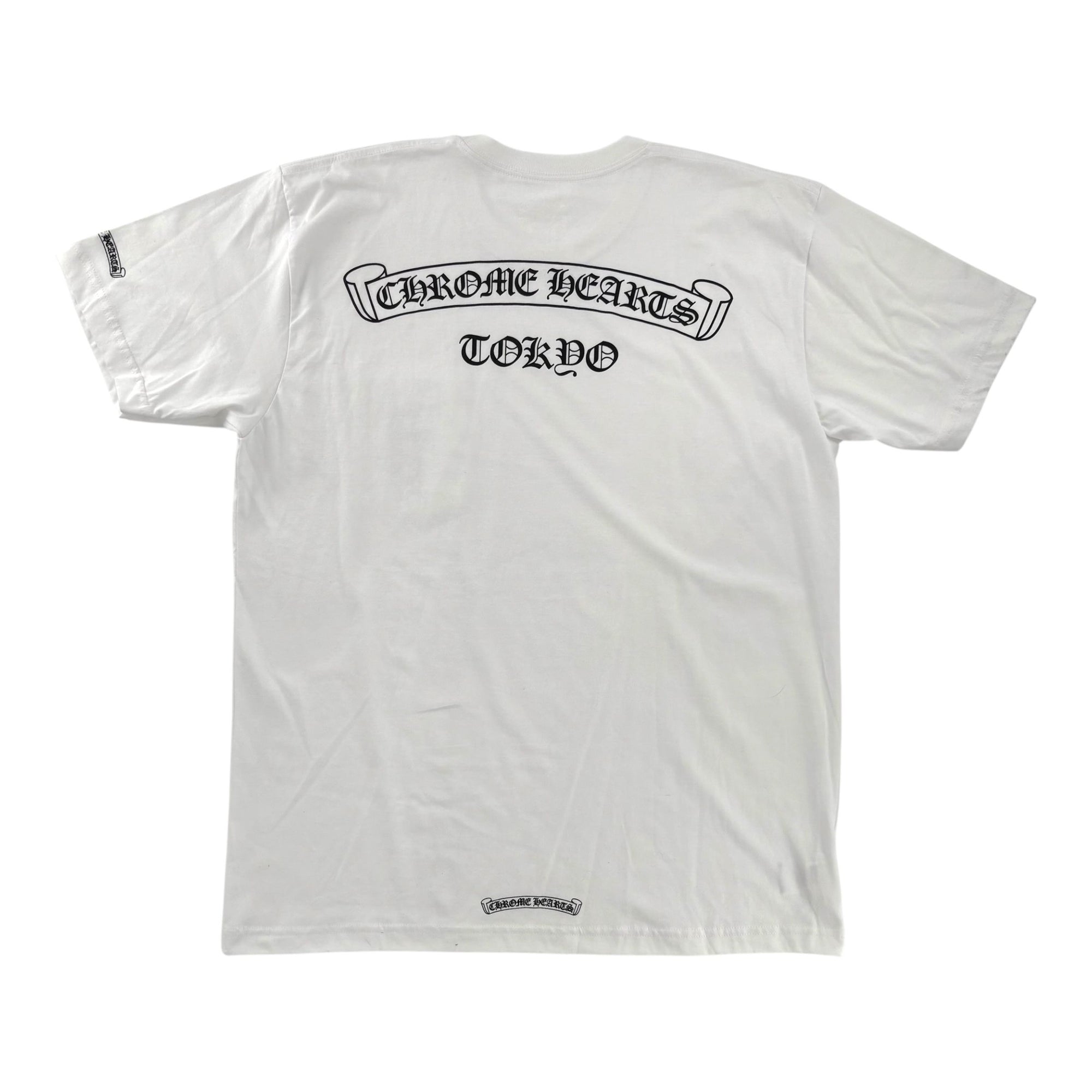 Chrome Hearts Tokyo Exclusive Scroll Logo Tee White