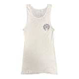 Chrome Hearts Horseshoe Ribbed Tank Top White