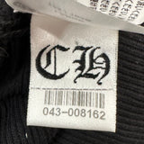 Chrome Hearts Scroll Logo Ribbed Tank Top Black