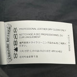 Chrome Hearts Fleur Knee Leather Carpenter Pants Black