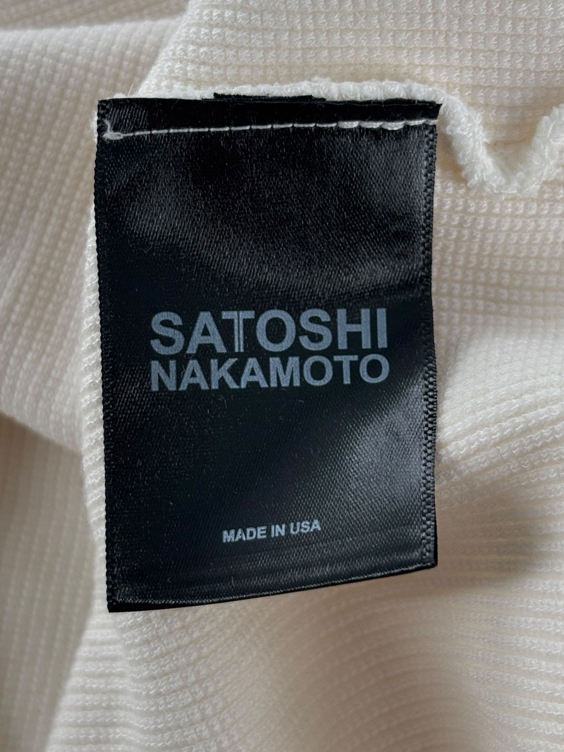 Satoshi Logo Thermal White