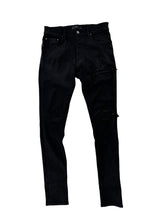Amiri Mx1 Waxed Ribbed Denim Black