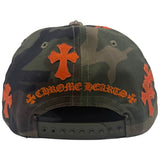 Chrome Hearts Cross Patch Hat Camo Orange