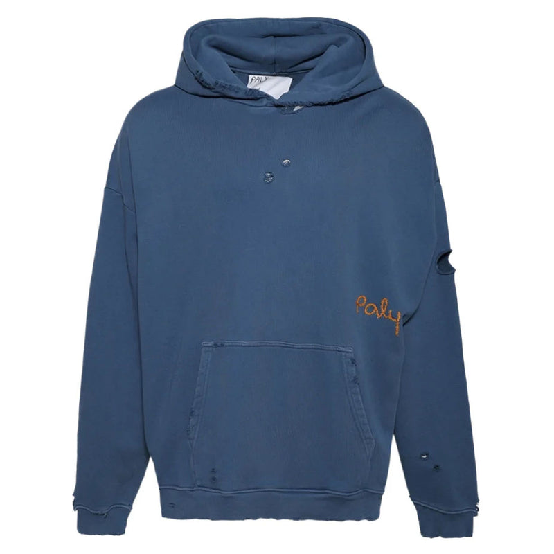 Paly Blank Hoodie Blue